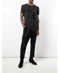 T-shirt à col rond noir Ksubi