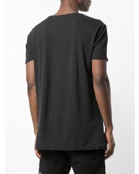 T-shirt à col rond noir Ksubi