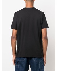 T-shirt à col rond noir Woolrich