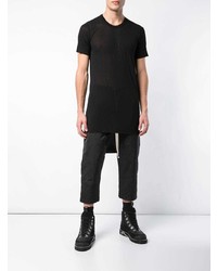 T-shirt à col rond noir Rick Owens