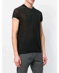 T-shirt à col rond noir Rick Owens DRKSHDW