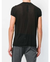 T-shirt à col rond noir Rick Owens DRKSHDW