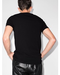 T-shirt à col rond noir Balmain