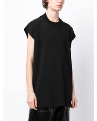 T-shirt à col rond noir Rick Owens