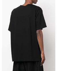 T-shirt à col rond noir Yohji Yamamoto