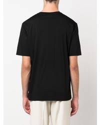 T-shirt à col rond noir Jil Sander