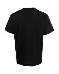 T-shirt à col rond noir Nuur