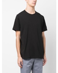 T-shirt à col rond noir Corneliani