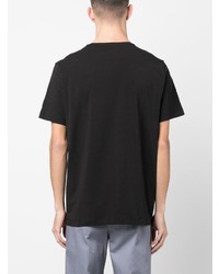 T-shirt à col rond noir Corneliani