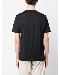 T-shirt à col rond noir Kiton