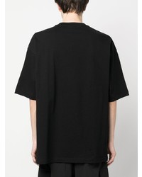 T-shirt à col rond noir Thom Browne