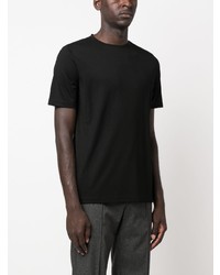 T-shirt à col rond noir Lardini