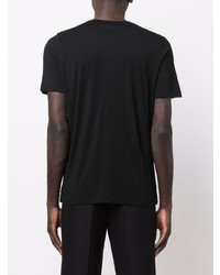 T-shirt à col rond noir Canali