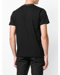 T-shirt à col rond noir Sacai