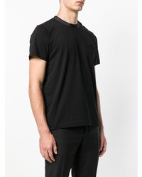 T-shirt à col rond noir Sacai