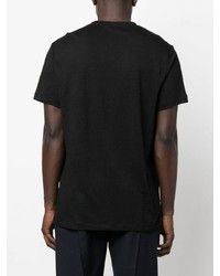 T-shirt à col rond noir Filippa K