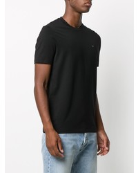 T-shirt à col rond noir Emporio Armani