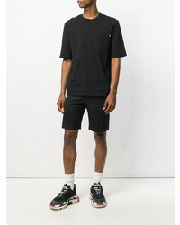 T-shirt à col rond noir MSGM