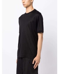 T-shirt à col rond noir Emporio Armani