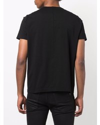 T-shirt à col rond noir Rick Owens