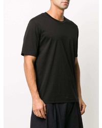 T-shirt à col rond noir Jil Sander