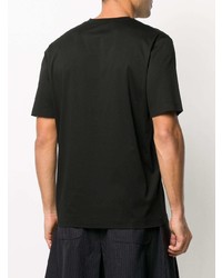 T-shirt à col rond noir Jil Sander