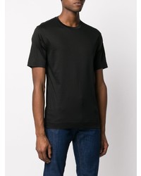 T-shirt à col rond noir Z Zegna