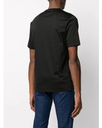 T-shirt à col rond noir Z Zegna