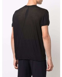 T-shirt à col rond noir Rick Owens