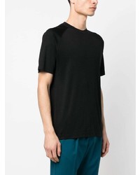 T-shirt à col rond noir Zegna