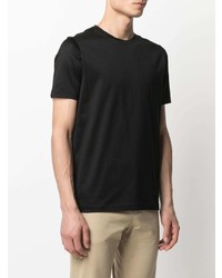 T-shirt à col rond noir Corneliani