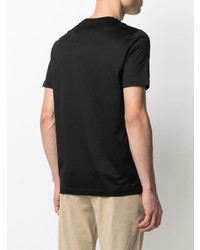 T-shirt à col rond noir Corneliani