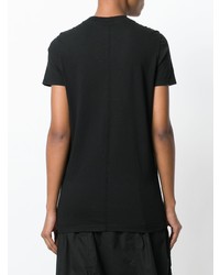 T-shirt à col rond noir Rick Owens DRKSHDW