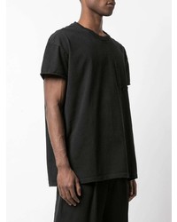 T-shirt à col rond noir Maison Margiela