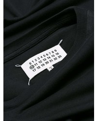 T-shirt à col rond noir Maison Margiela