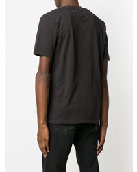 T-shirt à col rond noir Maison Margiela