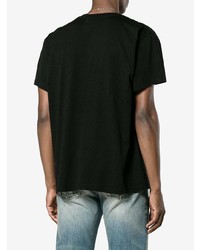 T-shirt à col rond noir Amiri