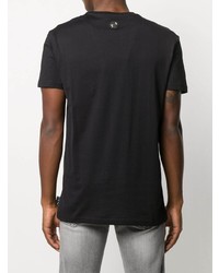 T-shirt à col rond noir Philipp Plein