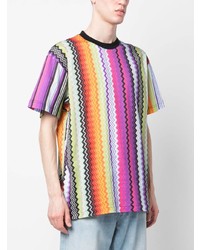 T-shirt à col rond noir Missoni