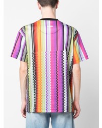 T-shirt à col rond noir Missoni