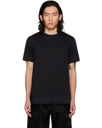 T-shirt à col rond noir Simone Rocha