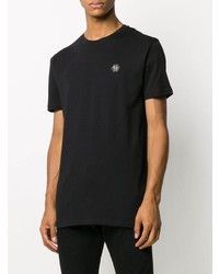 T-shirt à col rond noir Philipp Plein