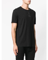 T-shirt à col rond noir Philipp Plein