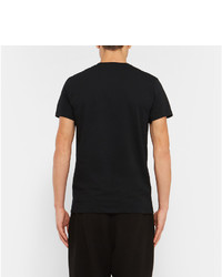 T-shirt à col rond noir Jil Sander