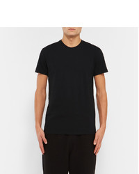 T-shirt à col rond noir Jil Sander