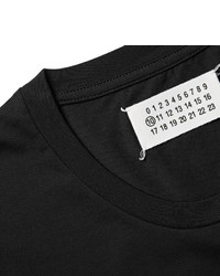 T-shirt à col rond noir Maison Margiela