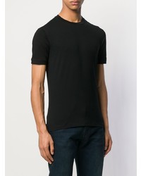 T-shirt à col rond noir Emporio Armani