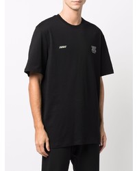 T-shirt à col rond noir MSGM