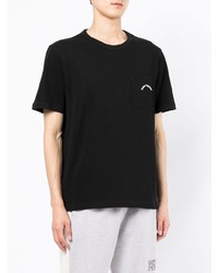 T-shirt à col rond noir Maison Labiche