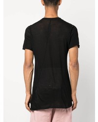 T-shirt à col rond noir Rick Owens